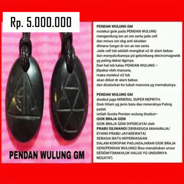 Pendan Wulung GM
