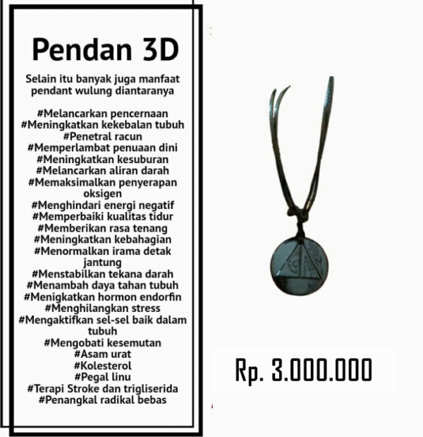 Pendan 3D GM